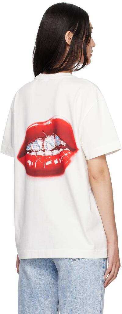 White Hotflix Grill T-Shirt商品第3张图片规格展示