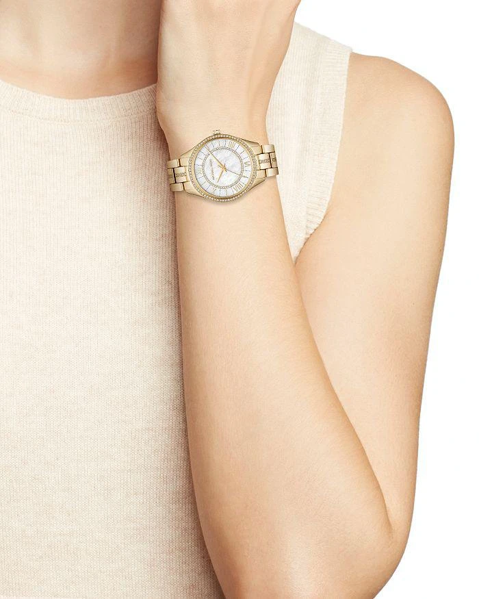 商品Michael Kors|Mini Lauryn Pavé Watch, 33mm x 39mm,价格¥1856,第5张图片详细描述