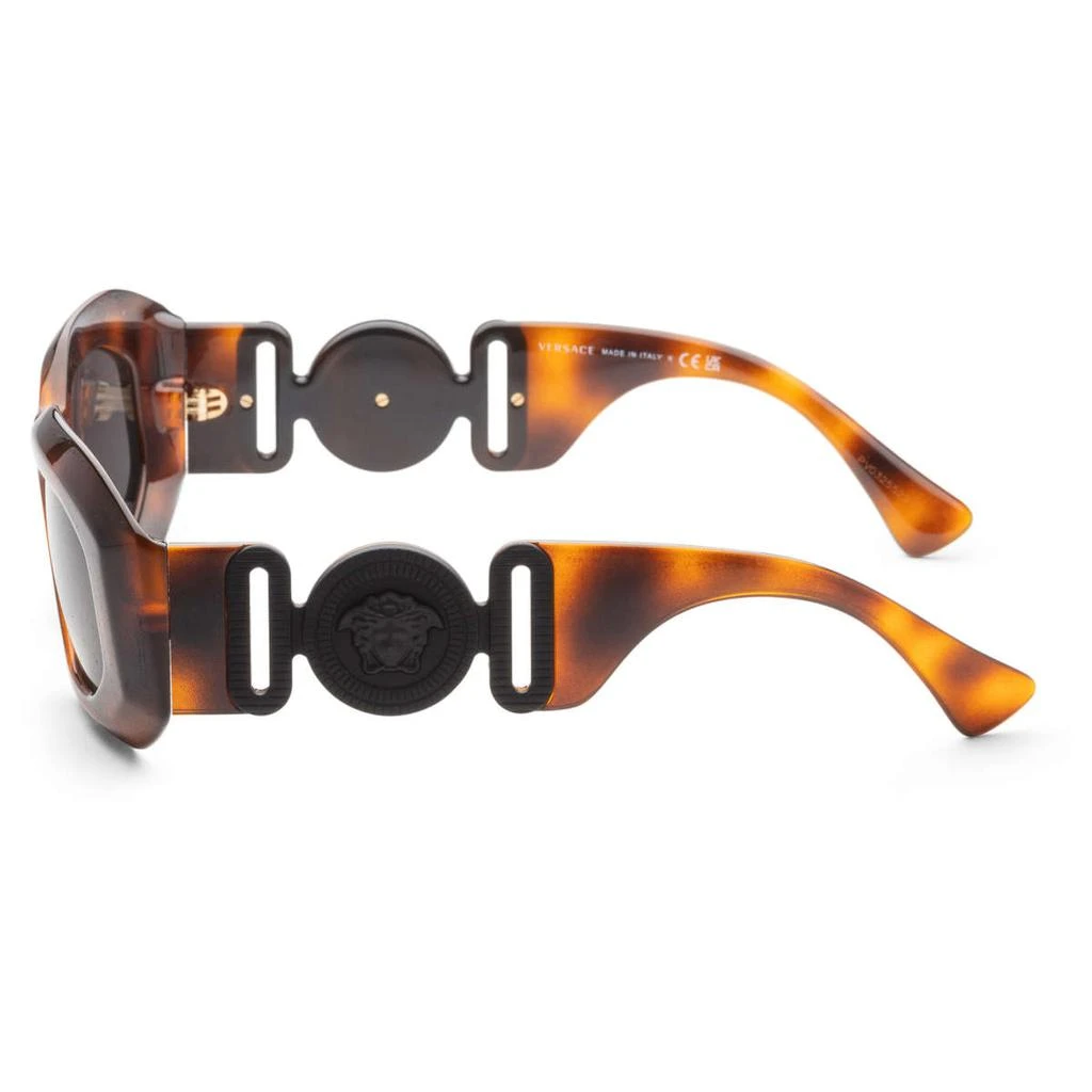 商品Versace|Versace 棕色 Irregular 太阳镜,价格¥822,第2张图片详细描述