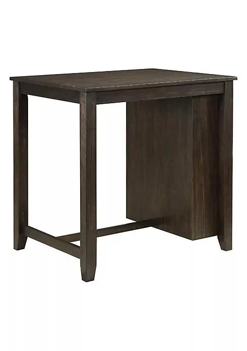 商品Duna Range|Range Wooden 3 Piece Counter Set With Usb Plugin And Panel Back Chair Brown,价格¥4098,第3张图片详细描述