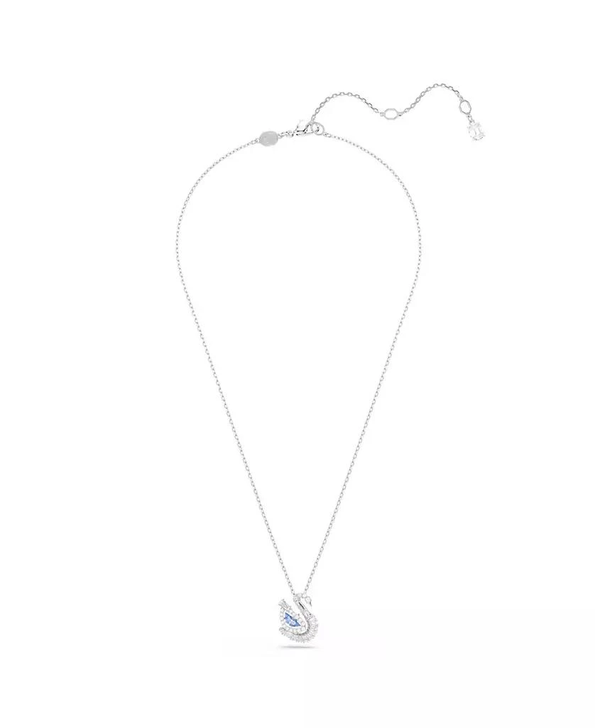 商品Swarovski|Swan Rhodium Plated Pendant Necklace,价格¥1390,第2张图片详细描述