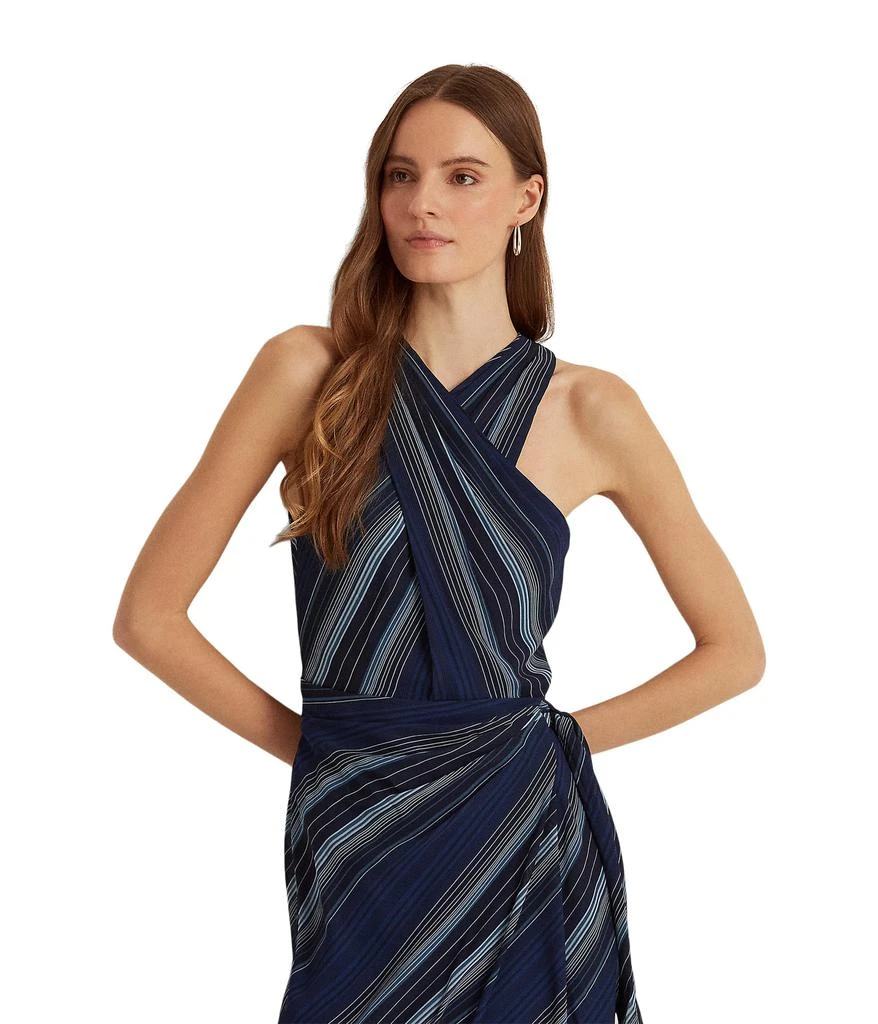 商品Ralph Lauren|Striped Crinkle Georgette Halter Dress,价格¥1248,第4张图片详细描述