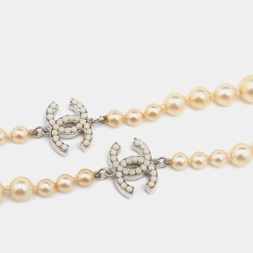 Chanel CC Faux Pearl Long Necklace商品第6张图片规格展示
