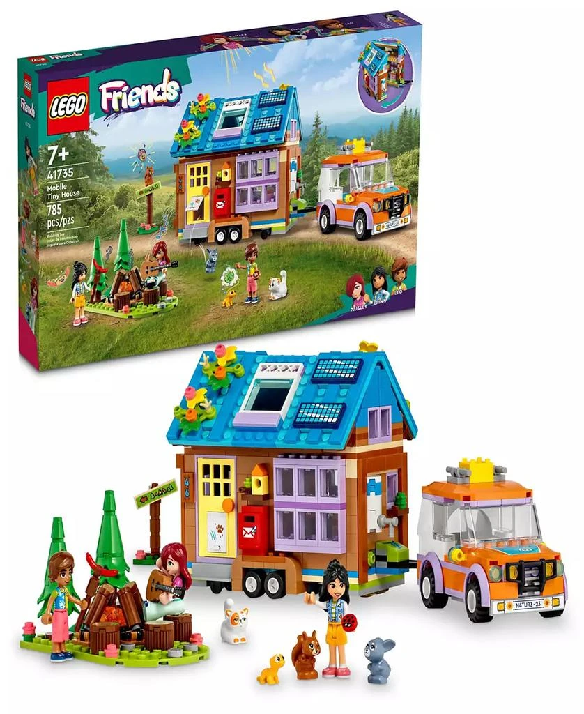 商品LEGO|Friends Mobile Tiny House 41735 Building Toy Set with Leo, Liann, Paisley and Pets Figures,价格¥502,第1张图片