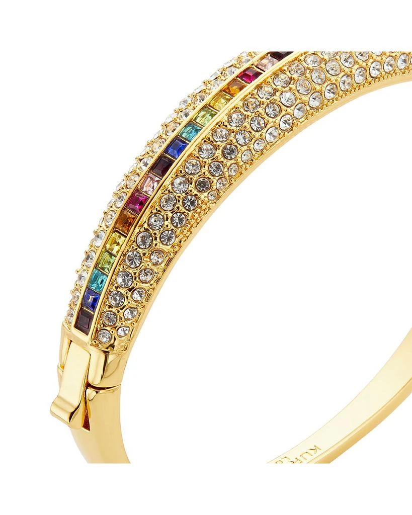 Pavé Dome Multicolor Crystal Bangle Bracelet in Gold Tone 商品