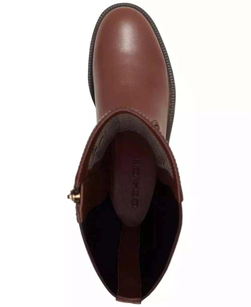 商品Coach|Women's Faith Knee High Lug Sole Riding Boots,价格¥821,第4张图片详细描述