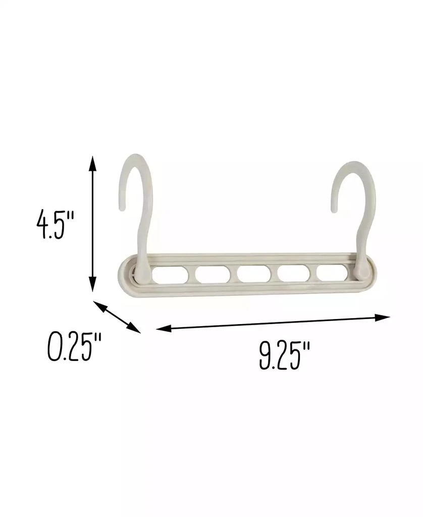 商品Honey Can Do|Cascading Collapsible Plastic Hangers, 20 pack,价格¥456,第5张图片详细描述