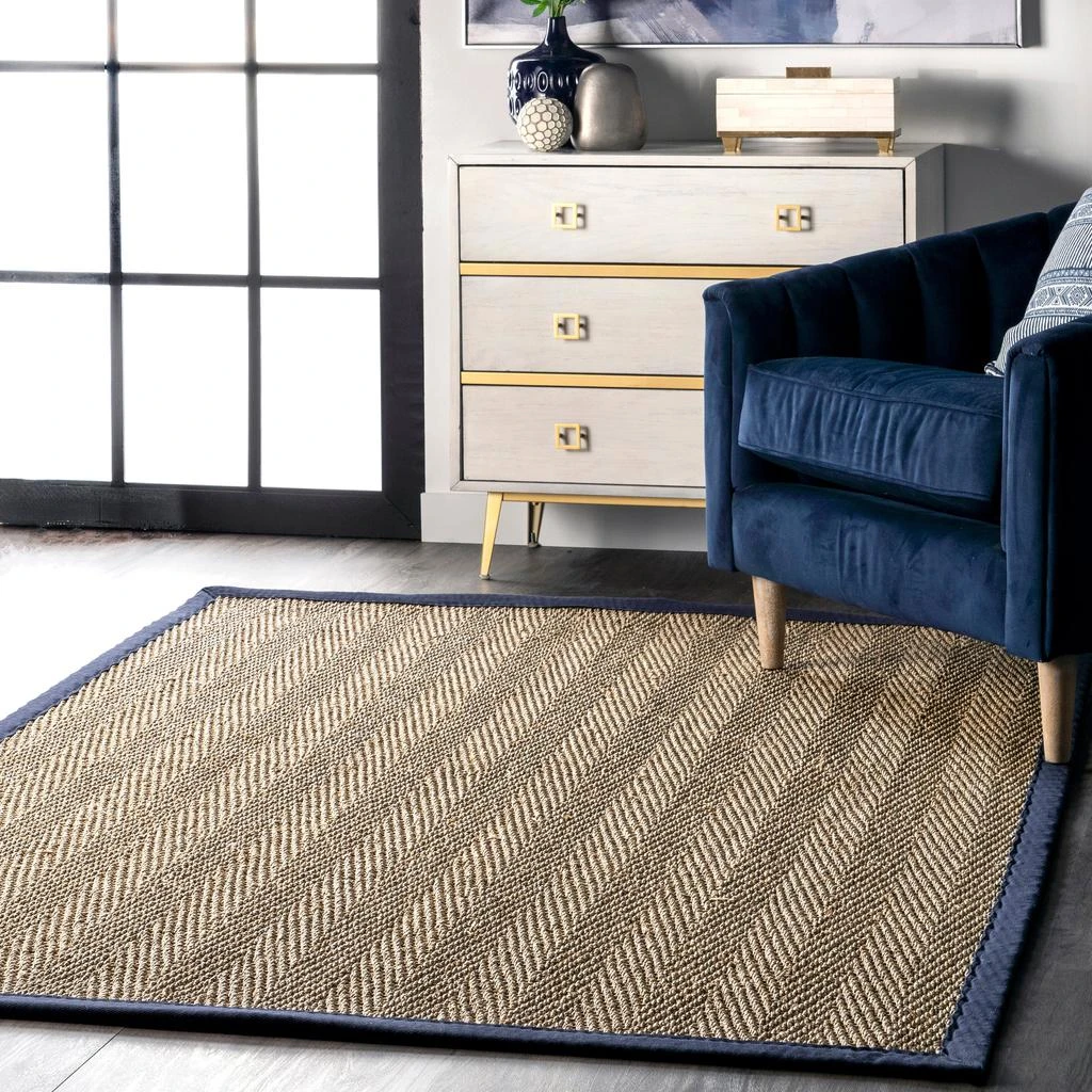 Larnaca Seagrass Herringbone Indoor/Outdoor Area Rug 商品
