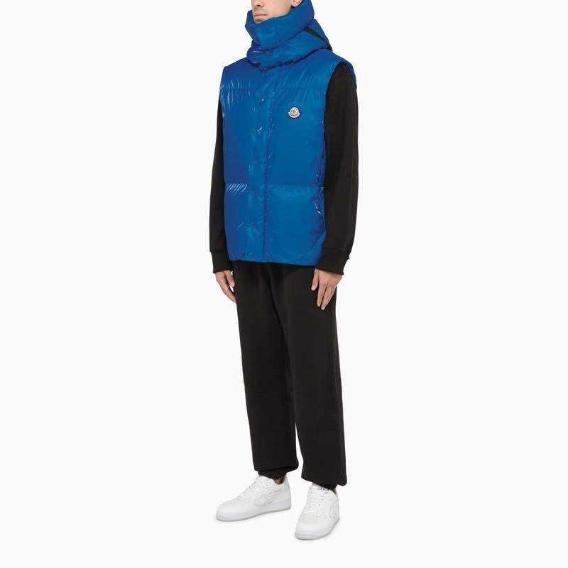 商品Moncler|Lawu blue nylon sleeveless padded jacket,价格¥9635,第2张图片详细描述