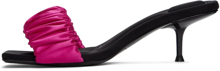 商品Alexander Wang|Pink Scrunchie Jessie Heeled Sandals,价格¥1887,第3张图片详细描述