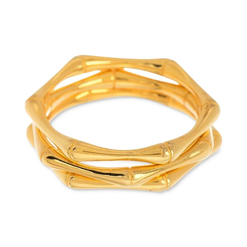 商品ADORNIA|14K Gold-Plated 3-Pc. Set Bamboo Rings,价格¥187,第1张图片