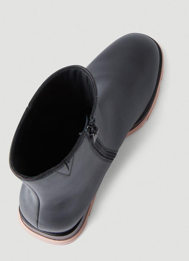 Slim Tread Ankle Boots in Black商品第5张图片规格展示