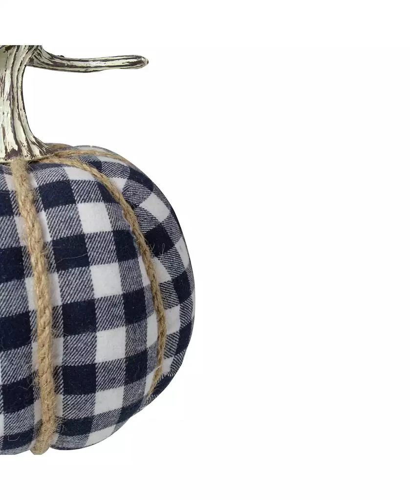 商品Northlight|Plaid Fall Harvest Tabletop Pumpkin,价格¥450,第3张图片详细描述