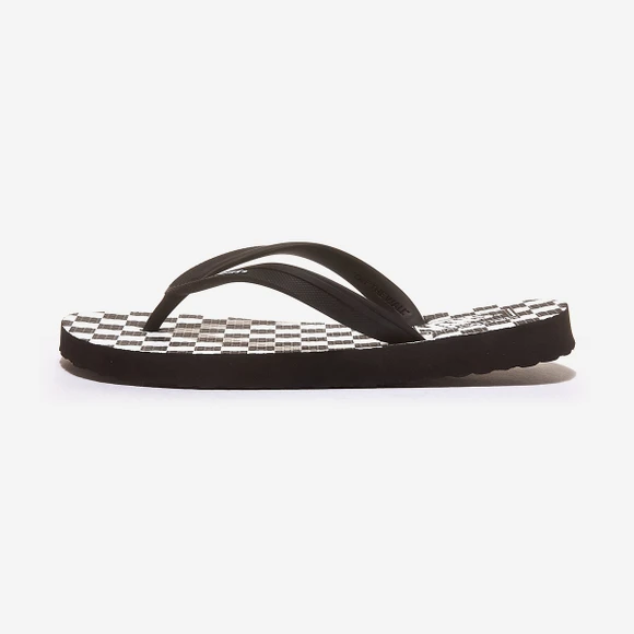 商品Vans|【韩国直邮|包邮包税】万斯MAKENA  凉鞋 沙滩鞋 FLIP-FLOPS 拖鞋 人字拖  VN0A3MTL5GU (CHECKERBOARD) BLACK/TRUE WHITE,价格¥222,第1张图片