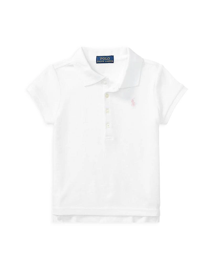 商品Ralph Lauren|大童Girls' Mesh Polo Knit Top - Big Kid,价格¥376,第4张图片详细描述