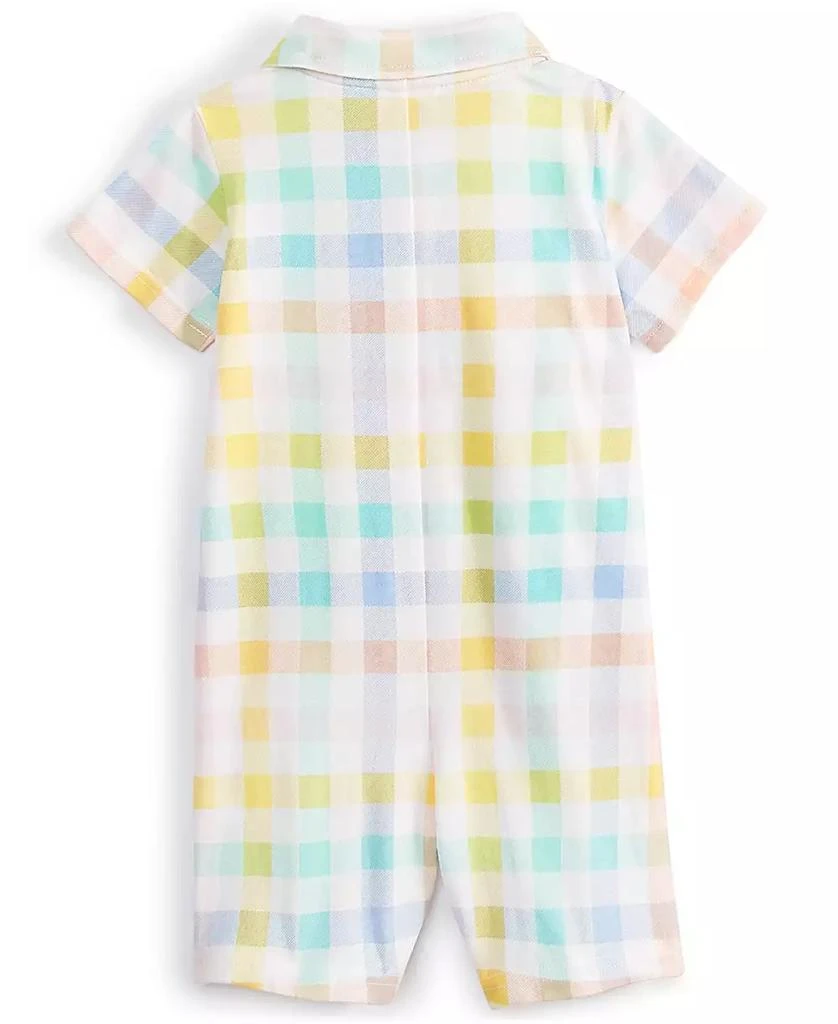 商品First Impressions|Baby Boys Vacation Plaid Sunsuit, Created for Macy's,价格¥57,第2张图片详细描述