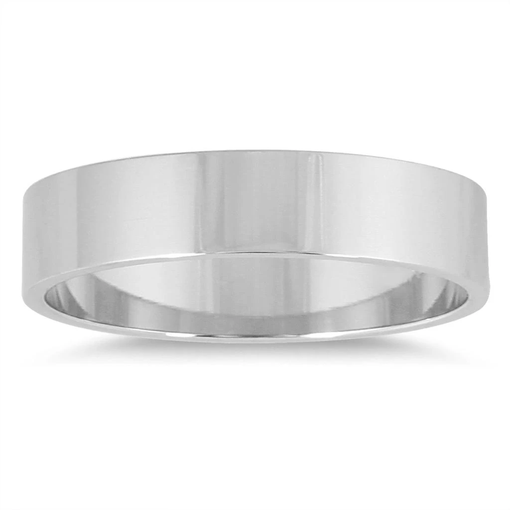 商品SSELECTS|4Mm Flat Wedding Band In 14K White Gold,价格¥3918,第1张图片