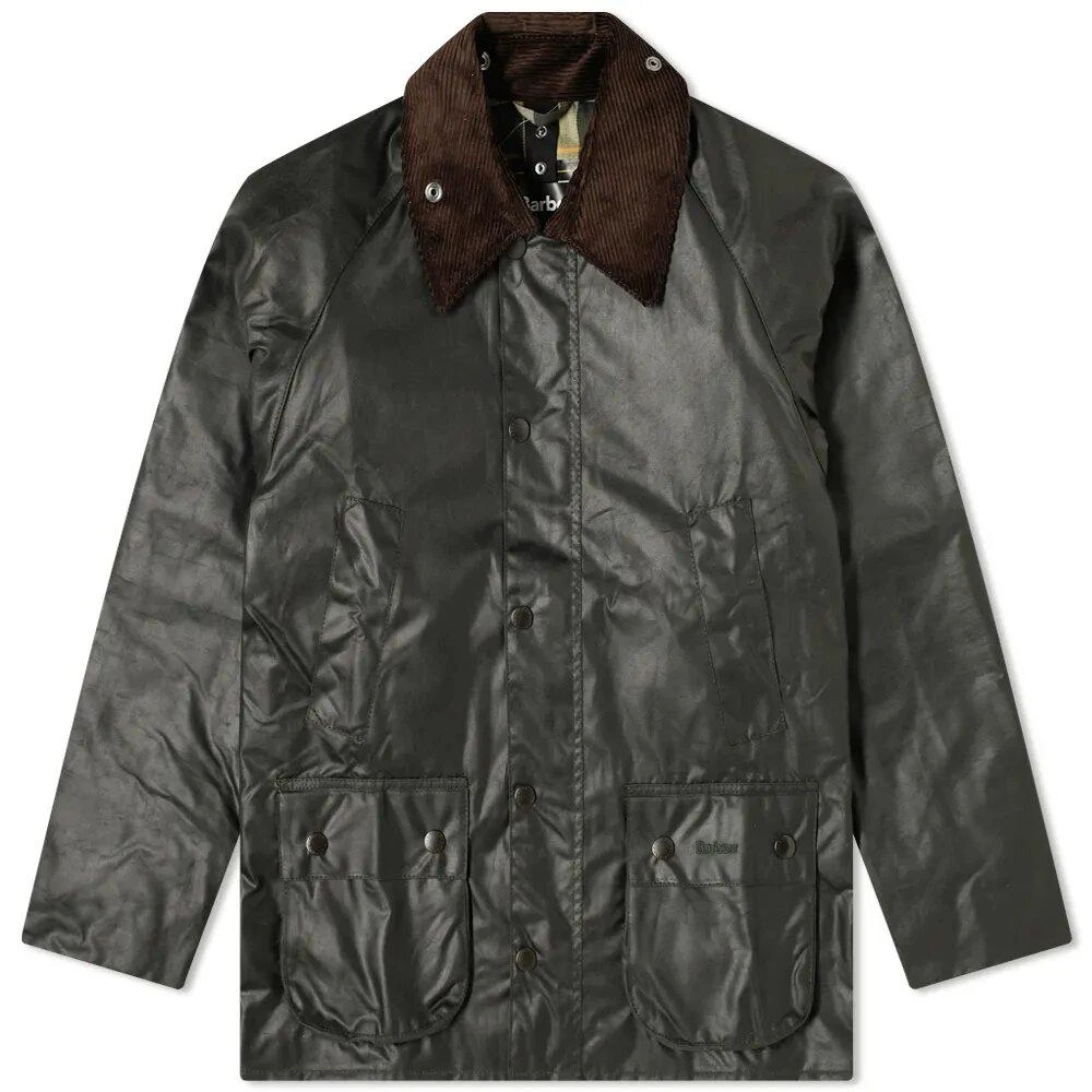 商品Barbour|Barbour Classic Bedale Wax Jacket Sage Green,价格¥3665,第1张图片