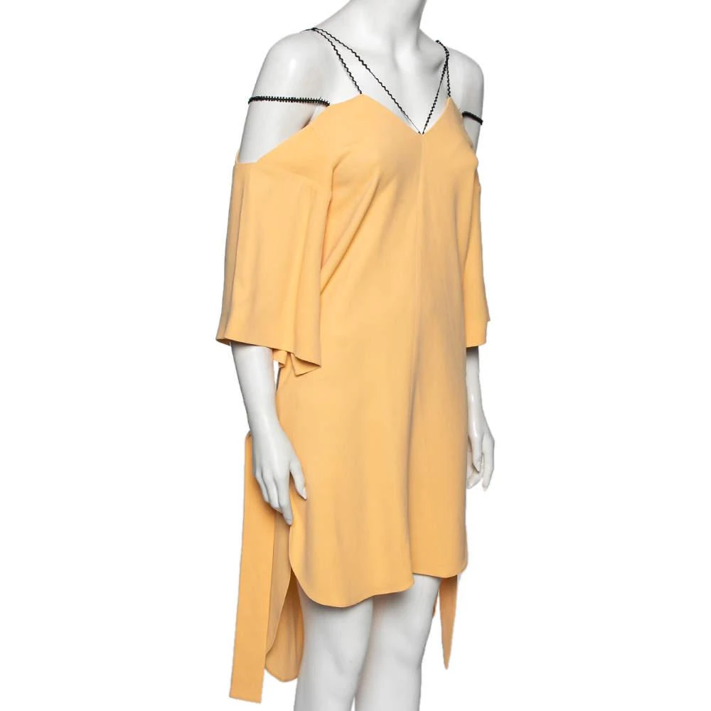商品[二手商品] ROLAND MOURET|Roland Mouret Pale Orange Crepe Contrast Trim Conway Short Dress M,价格¥3120,第2张图片详细描述