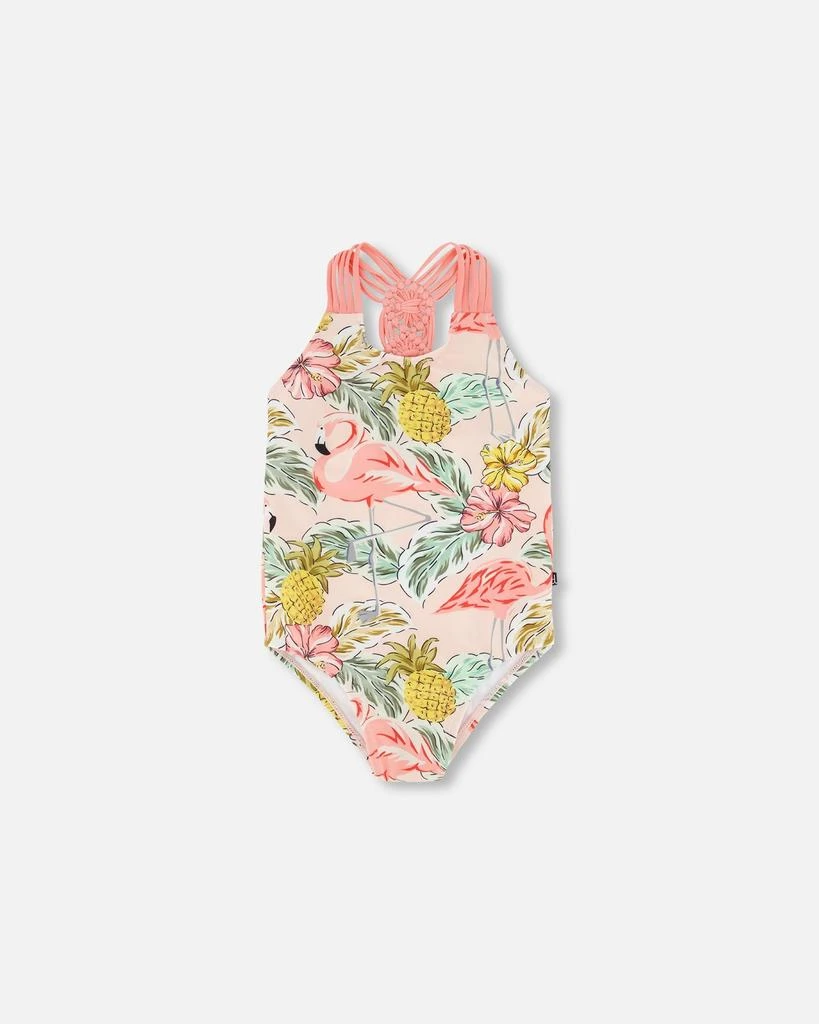 商品Deux par Deux|One Piece Swimsuit Printed Flamingo,价格¥446,第1张图片