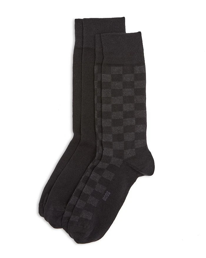 商品Hugo Boss|Cotton Blend Socks, Pack of 2,价格¥127,第1张图片