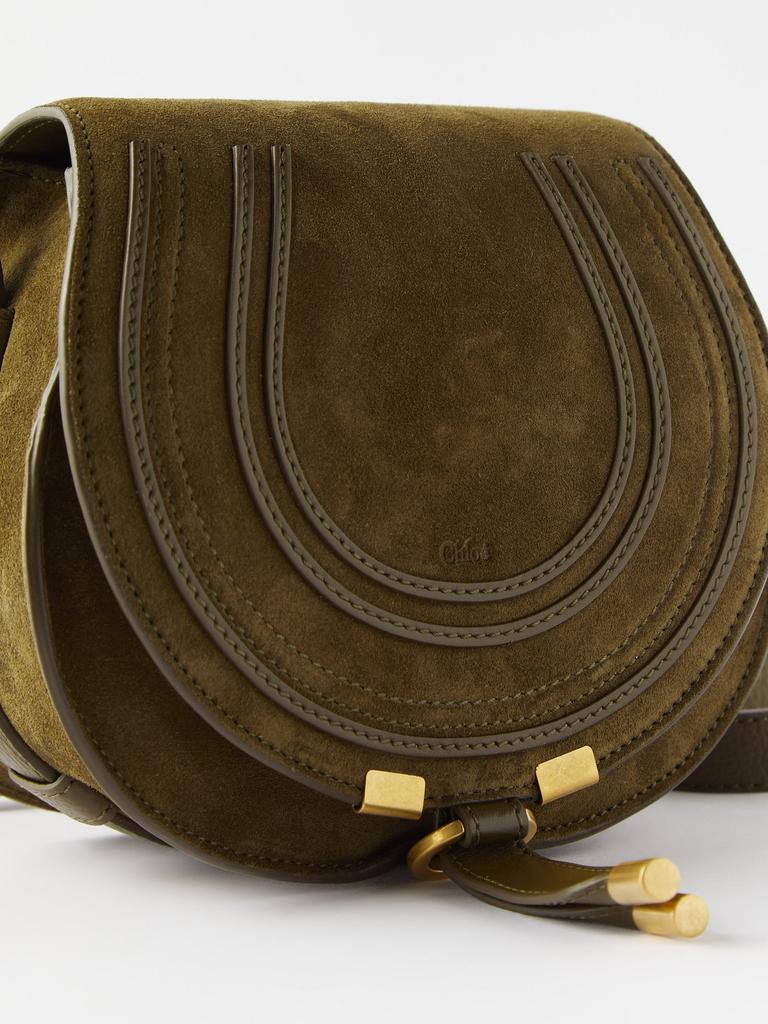 Marcie mini suede and leather cross-body bag商品第6张图片规格展示