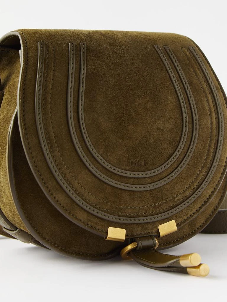 Marcie mini suede and leather cross-body bag 商品