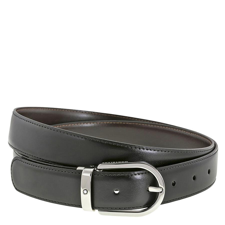 MONTBLANC 黒　ベルト Black 35 mm leather belt - Luxury Belts – Montblanc® US