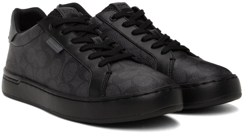 商品Coach|Black Lowline Low Top Sneakers,价格¥1119,第4张图片详细描述