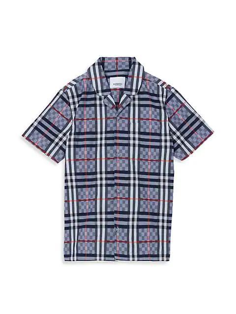 商品Burberry|Little Boy's & Boy's Herbie Check Short-Sleeve Shirt,价格¥1966,第1张图片