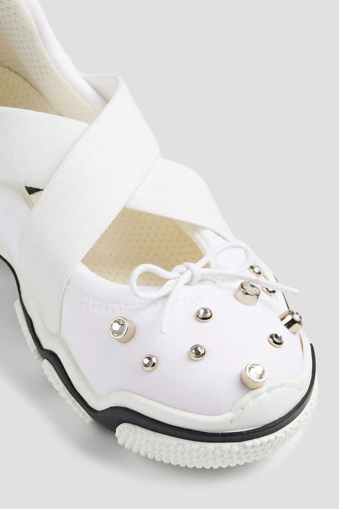 商品RED Valentino|Ballet crystal-embellished neoprene sneakers,价格¥1935,第4张图片详细描述