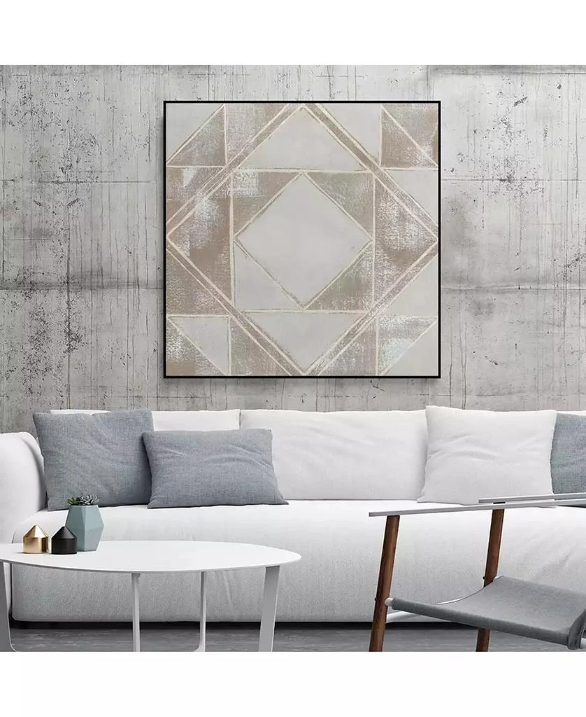 商品Giant Art|20" x 20" Geometric Veil II Art Block Framed Canvas,价格¥1346,第4张图片详细描述