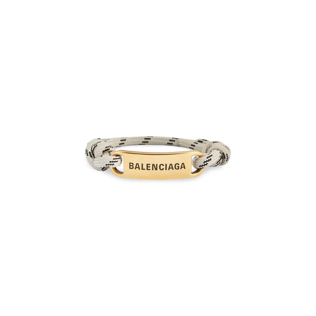 包邮包税【预售7天发货】 BALENCIAGA巴黎世家 24春夏 男士 手镯 Plate Bracelet in Beige 656418TVX4G7037 商品