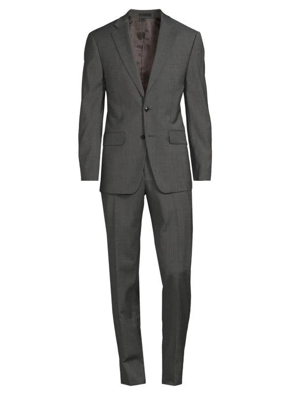 商品Calvin Klein|Slim Fit Wool Blend Suit,价格¥1286,第4张图片详细描述