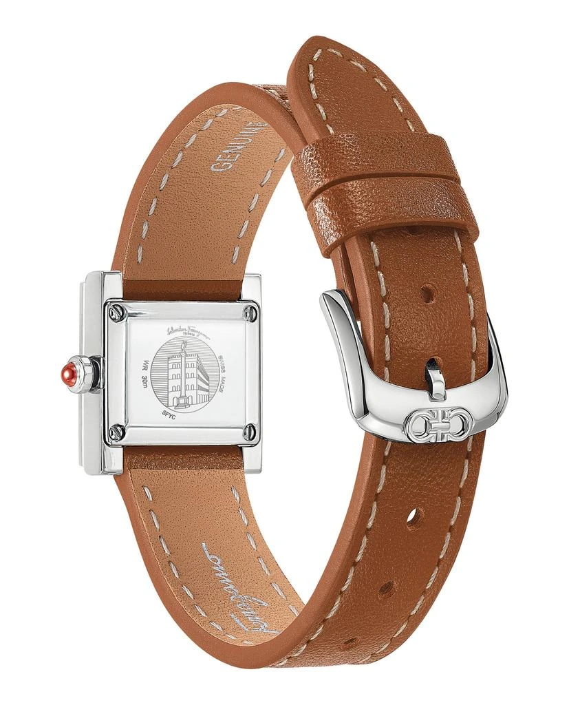 商品Salvatore Ferragamo|Ferragamo Square Leather Watch,价格¥4681,第3张图片详细描述
