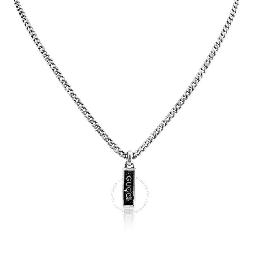 商品Gucci|Black Enamel Pendant in sterling silver,价格¥4096,第1张图片