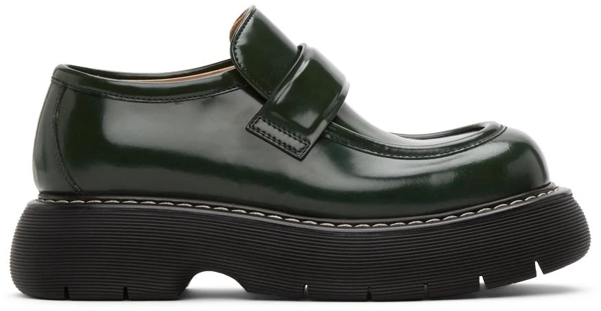 商品Bottega Veneta|Green Swell Loafer,价格¥9846,第1张图片