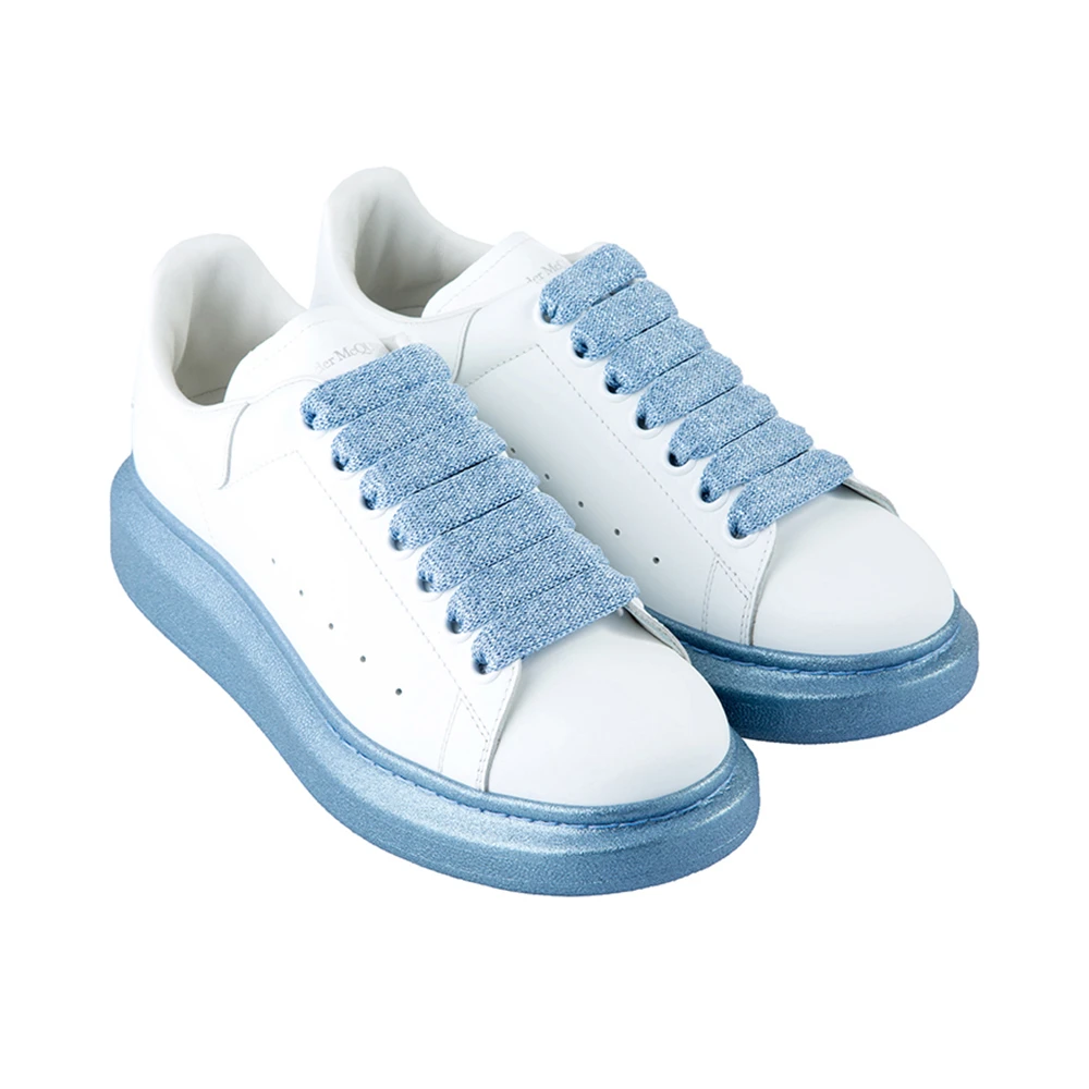 Alexander McQueen 亚历山大·麦昆 白色/瓷蓝色女士运动鞋 553770-WHWKV-9307 商品