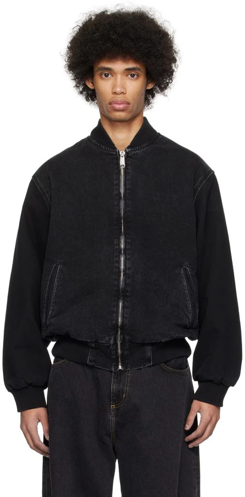 商品Carhartt WIP|Black Paxon Bomber Jacket,价格¥1910,第1张图片