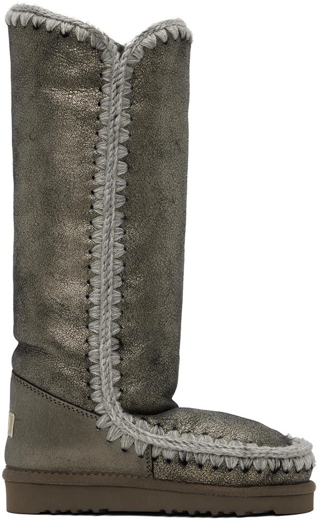 商品Mou|Gray 40 Shearling Boots,价格¥1196,第1张图片