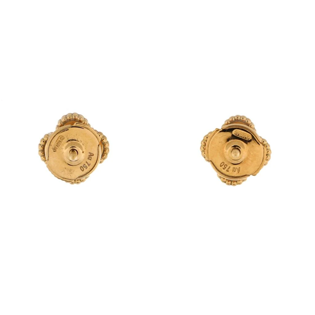 商品[二手商品] Van Cleef & Arpels|Sweet Alhambra Stud Earrings 18K Yellow Gold and Onyx,价格¥26846,第3张图片详细描述