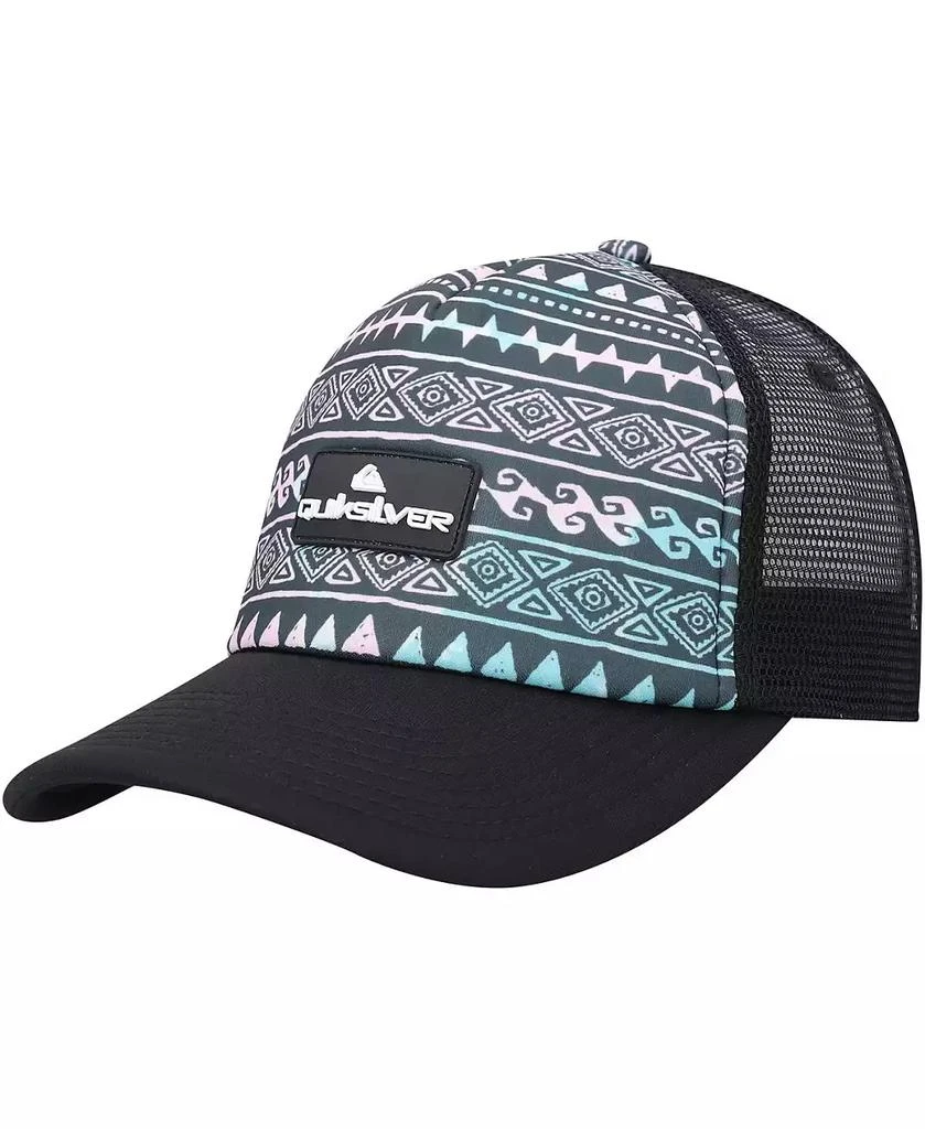 商品Quiksilver|Men's Navy Foam Grillson Trucker Snapback Hat,价格¥186,第1张图片