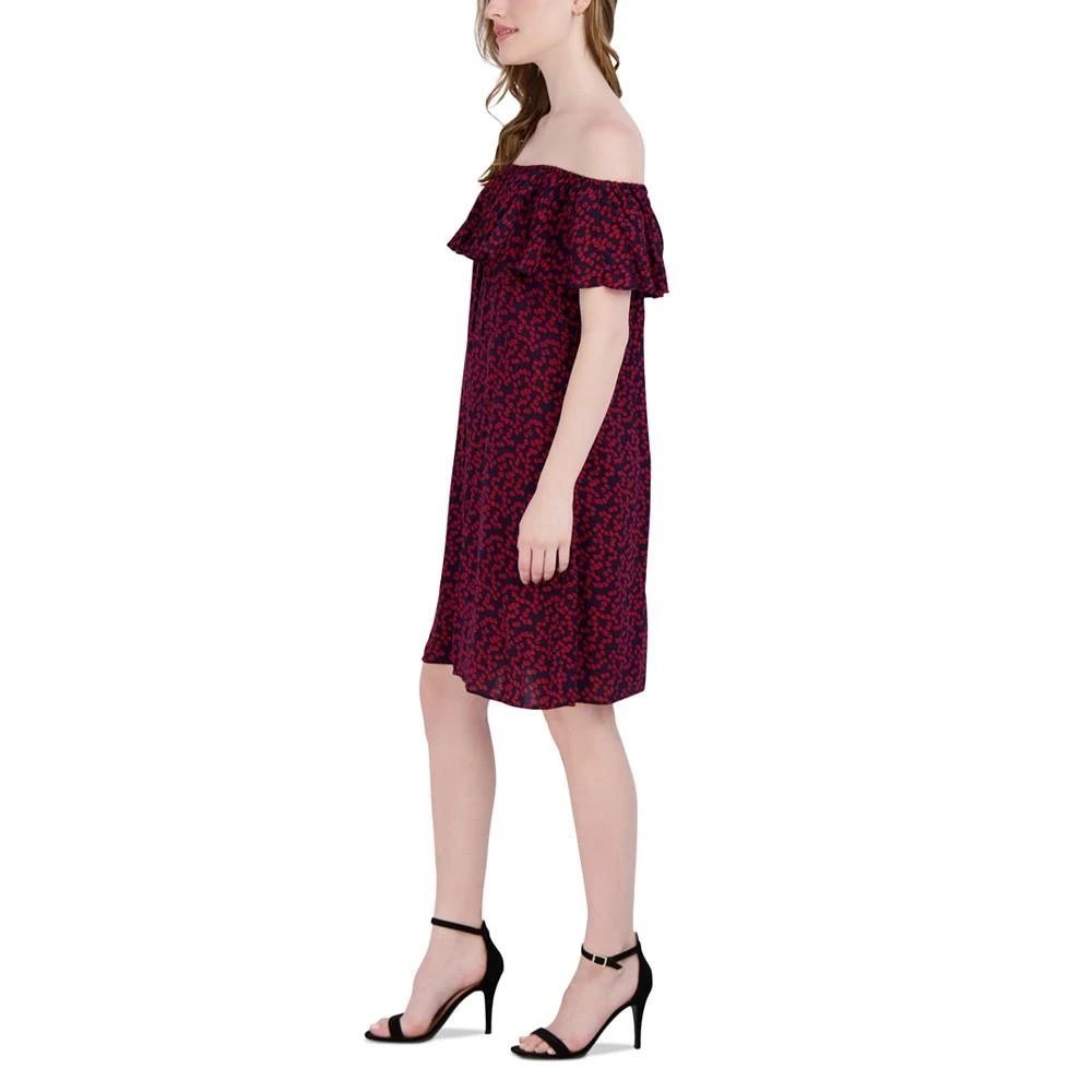 商品Sandra Darren|Women's Printed Ruffled Off-The-Shoulder Dress,价格¥512,第3张图片详细描述