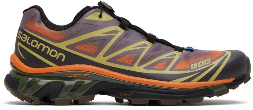 商品Salomon|Orange & Purple XT-6 Skyline Low-Top Sneakers,价格¥1308,第1张图片