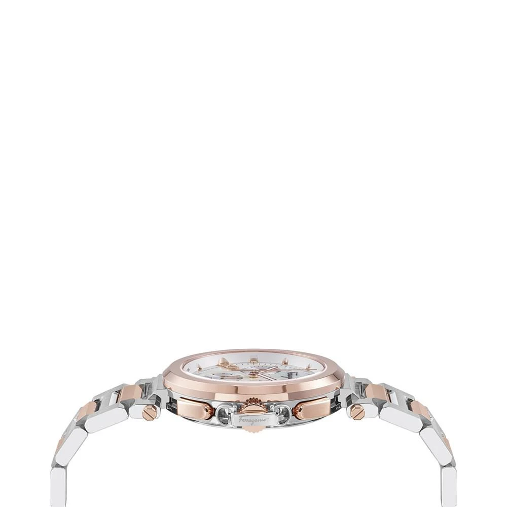 商品Salvatore Ferragamo|Women's Swiss Chronograph Legacy Two Tone Stainless Steel Bracelet Watch 40mm,价格¥8121,第2张图片详细描述