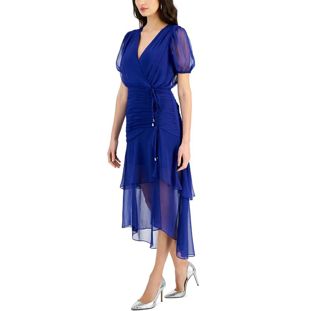 商品Tahari|Women's Ruched Midi Dress,价格¥1123,第3张图片详细描述