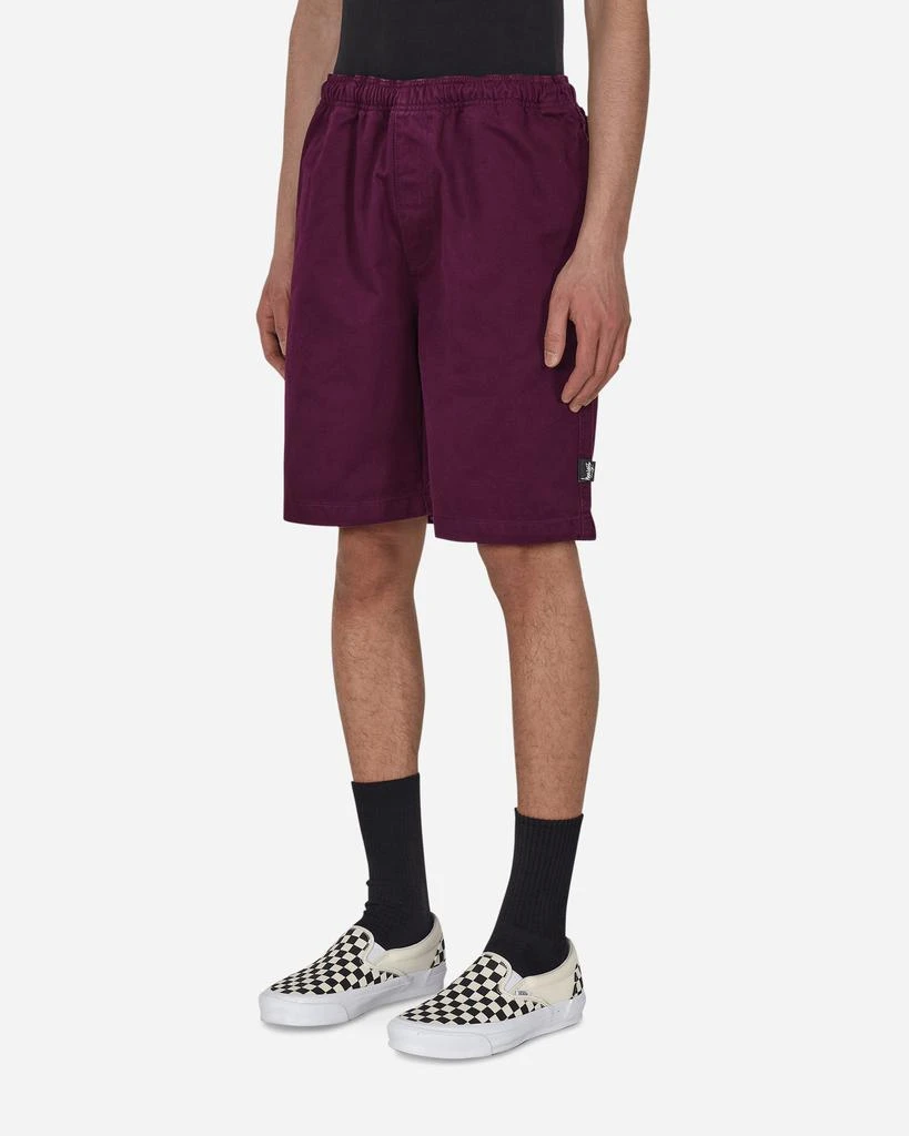 商品STUSSY|Brushed Beach Shorts Purple,价格¥314,第2张图片详细描述