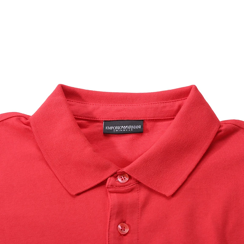 商品[国内直发] Emporio Armani|阿玛尼 SS24 Logo鹰标刺绣短袖Polo衫 男款 红色,价格¥673,第7张图片详细描述