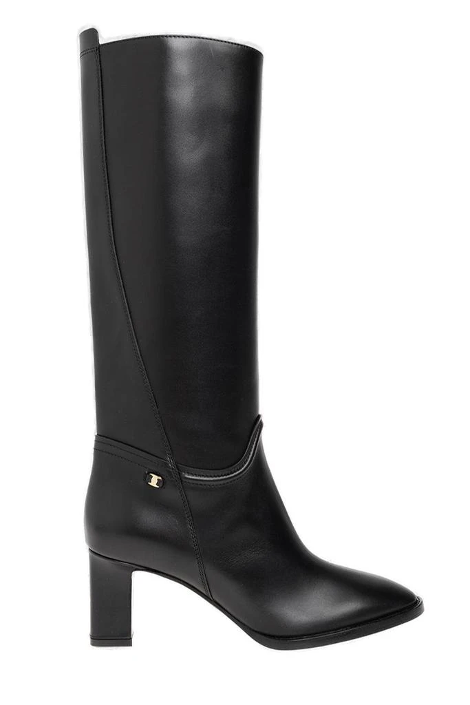 商品Salvatore Ferragamo|Ferragamo Torris Heeled Knee-Length Boots,价格¥7299,第1张图片