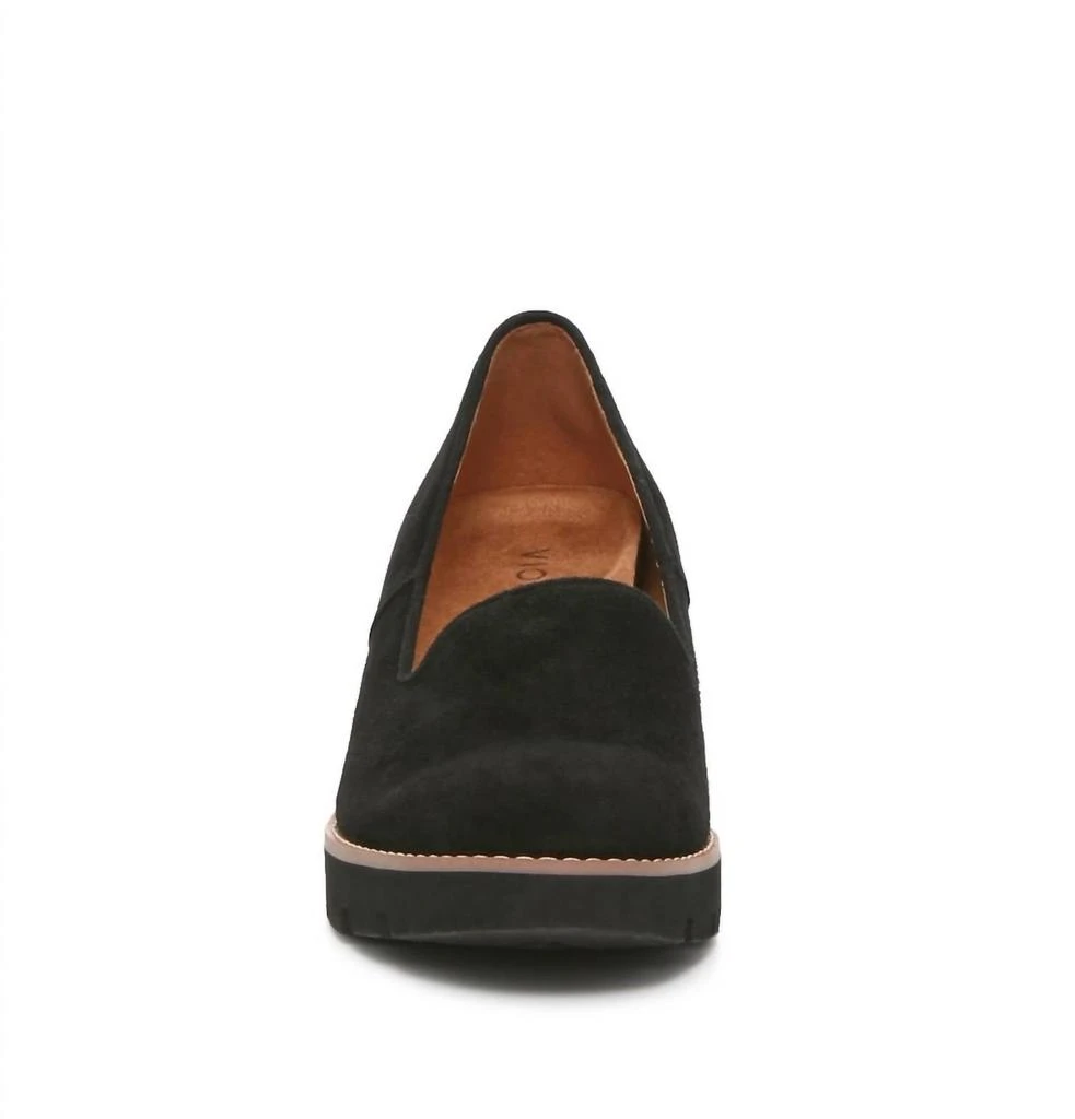 商品VIONIC|Women's Willa Wedge Shoes In Black Suede,价格¥828,第4张图片详细描述